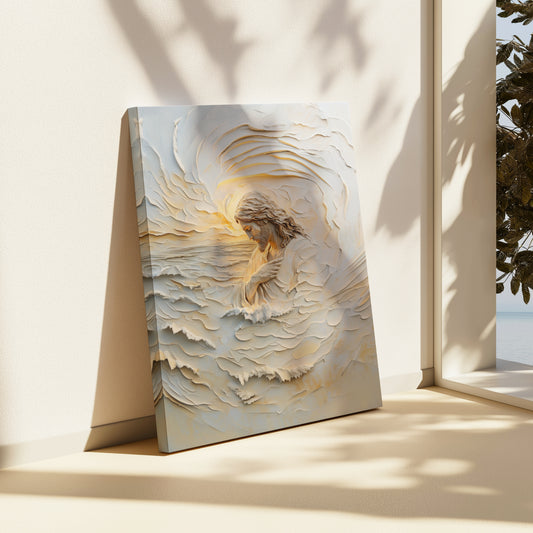 Retrato de la fe sobre el miedo - Lienzo estirado