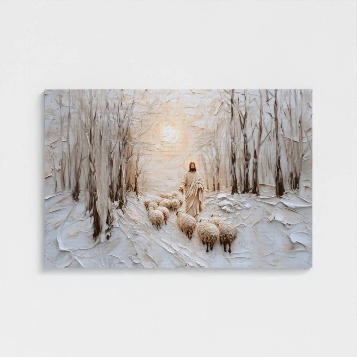 Cristo el Buen Pastor - Lienzo estirado