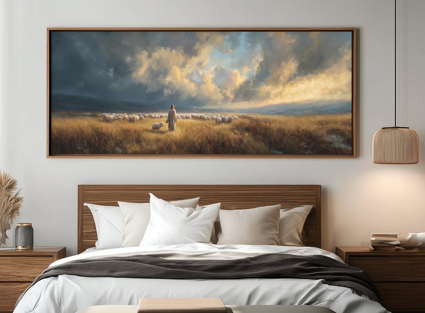 Good Shepherd Jesus - Float Frame Canvas