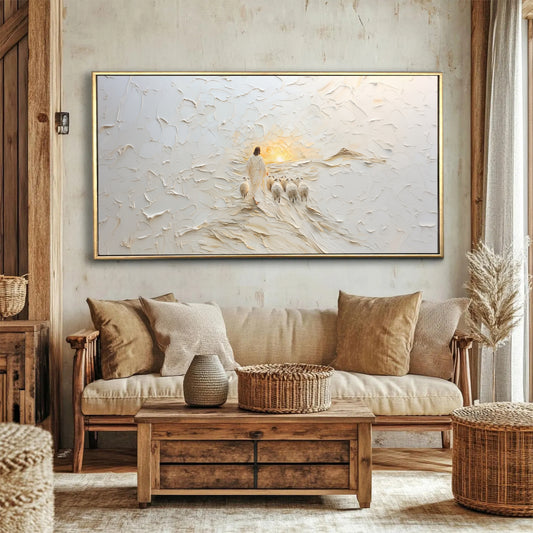 Good Shepherd Jesus Wall Art - Float Frame Canvas