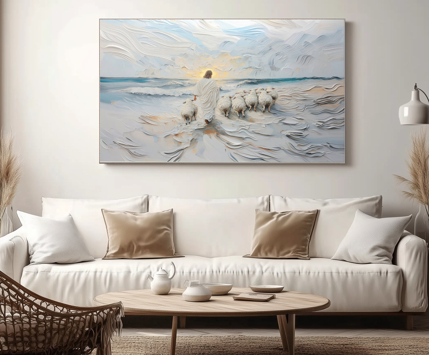 The Guiding Shepherd - Float Frame Canvas
