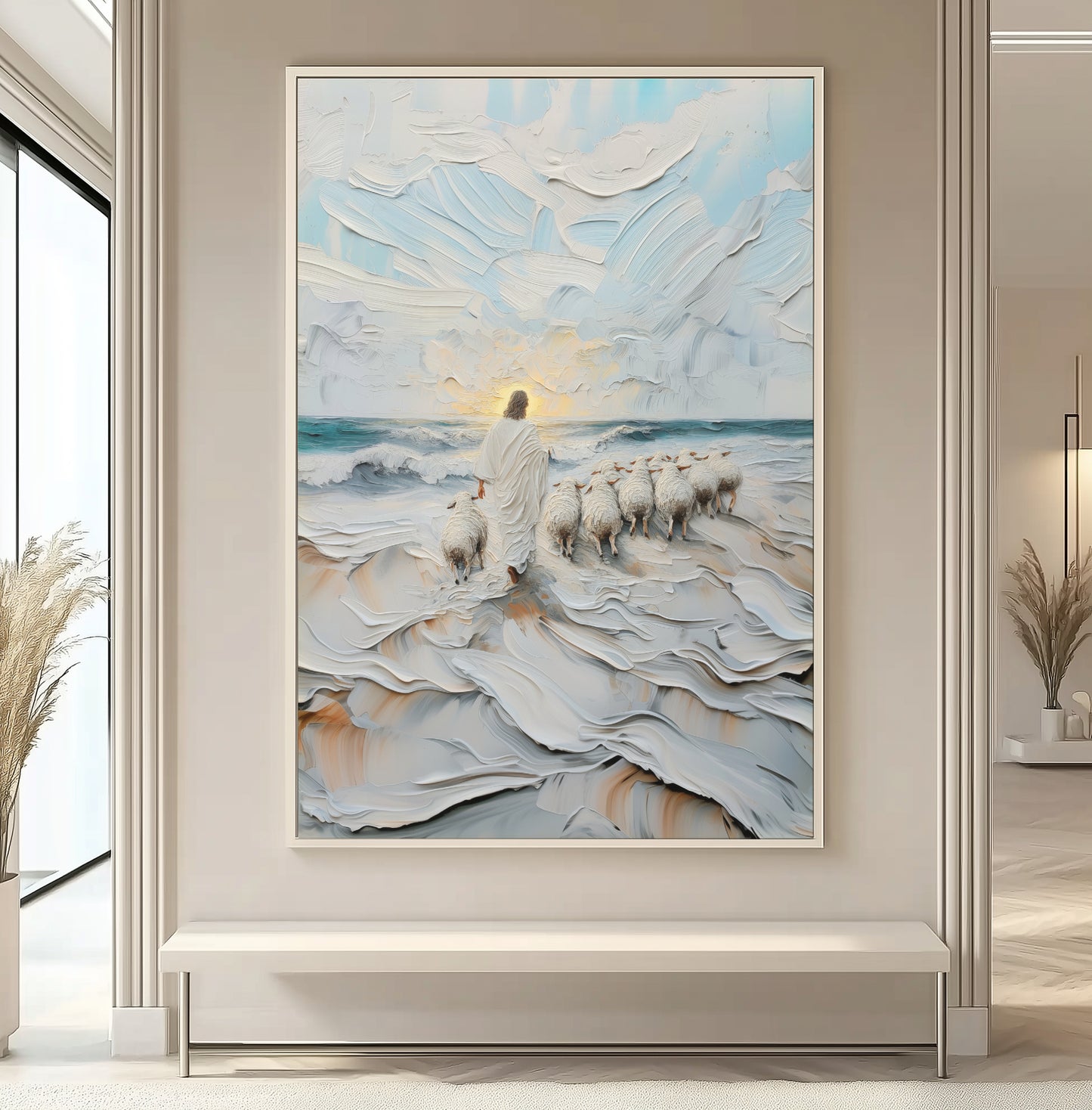 The Guiding Shepherd - Float Frame Canvas