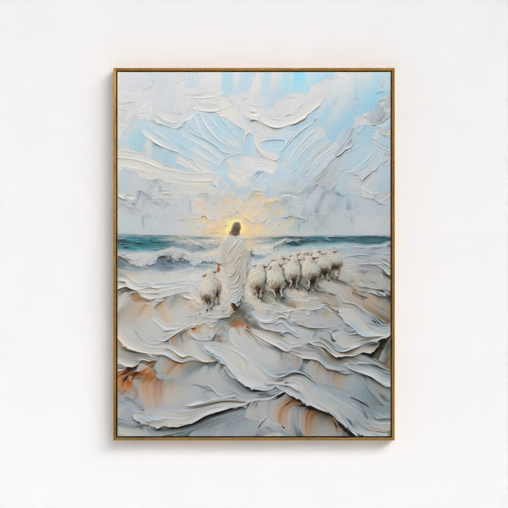 The Guiding Shepherd - Float Frame Canvas