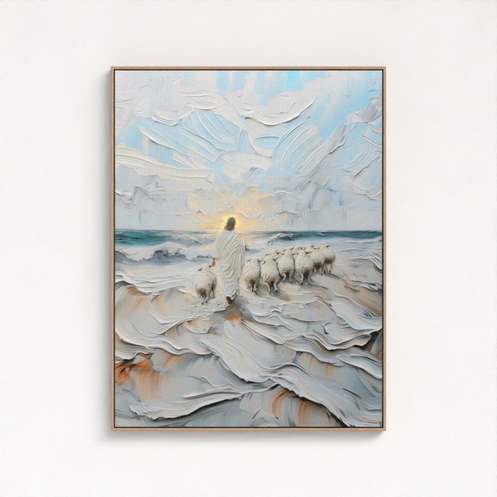 The Guiding Shepherd - Float Frame Canvas