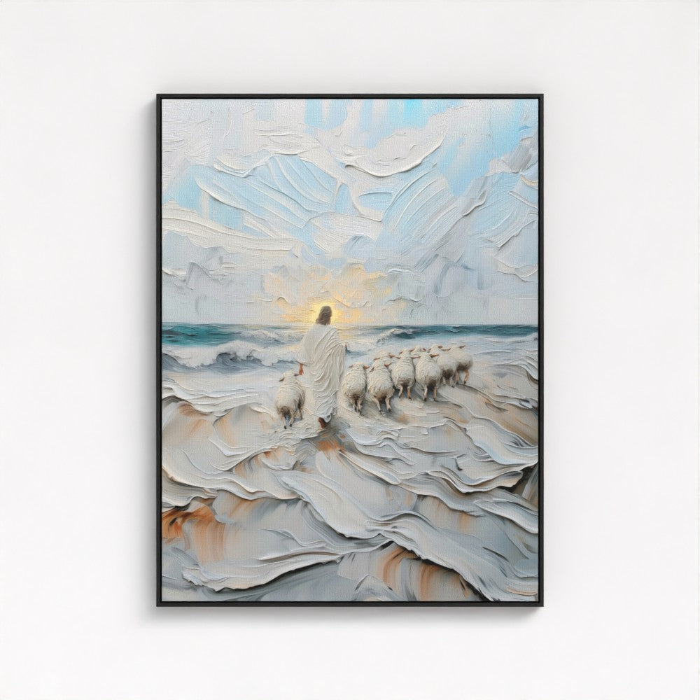 The Guiding Shepherd - Float Frame Canvas