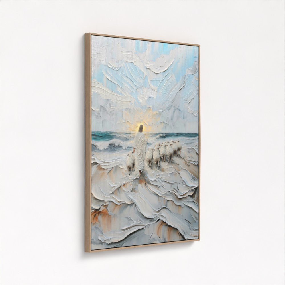The Guiding Shepherd - Float Frame Canvas
