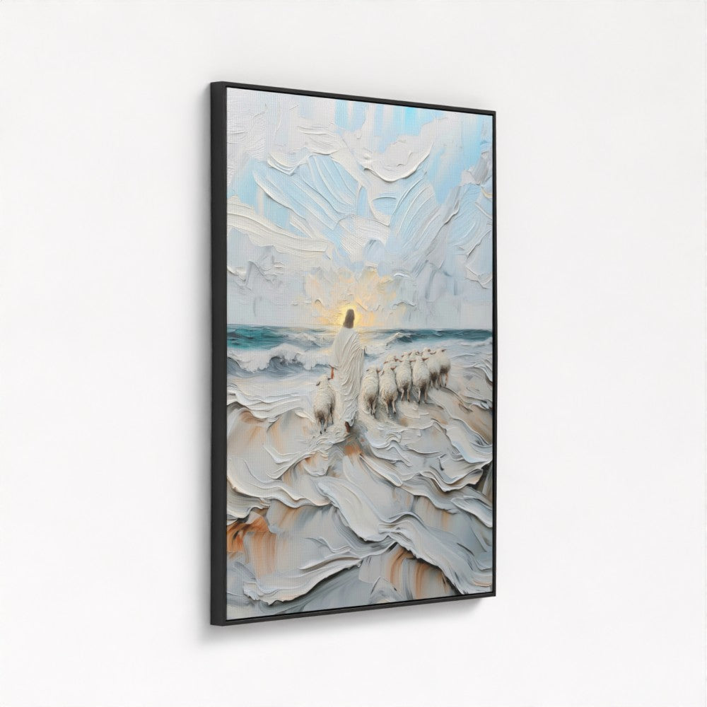 The Guiding Shepherd - Float Frame Canvas