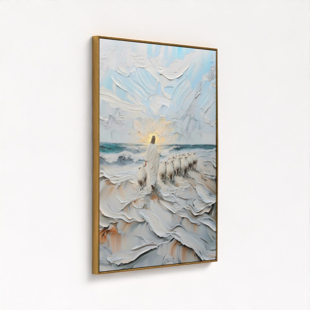 The Guiding Shepherd - Float Frame Canvas