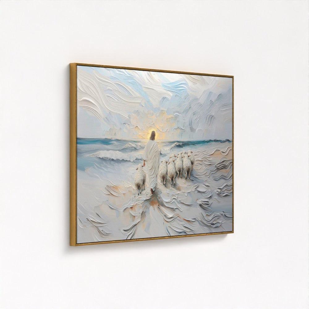The Guiding Shepherd - Float Frame Canvas
