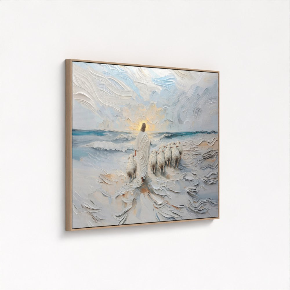 The Guiding Shepherd - Float Frame Canvas