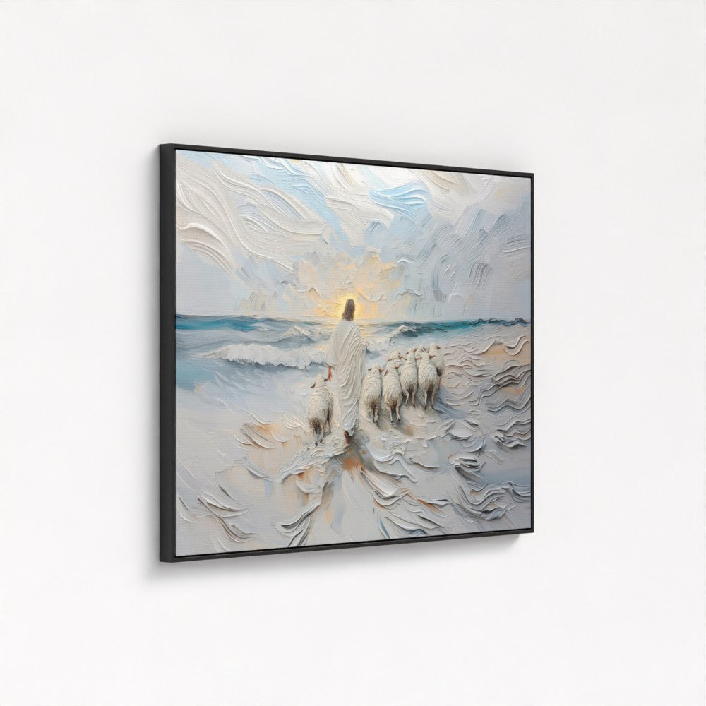 The Guiding Shepherd - Float Frame Canvas