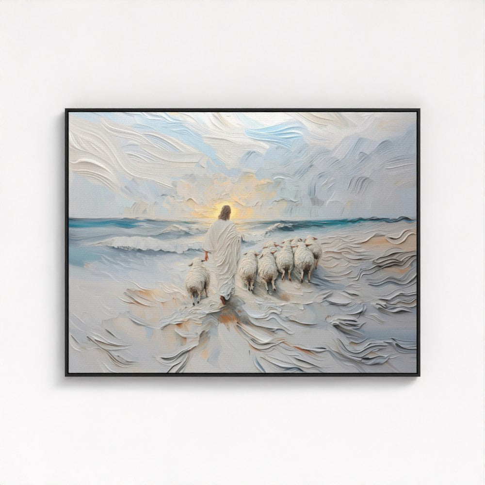 The Guiding Shepherd - Float Frame Canvas
