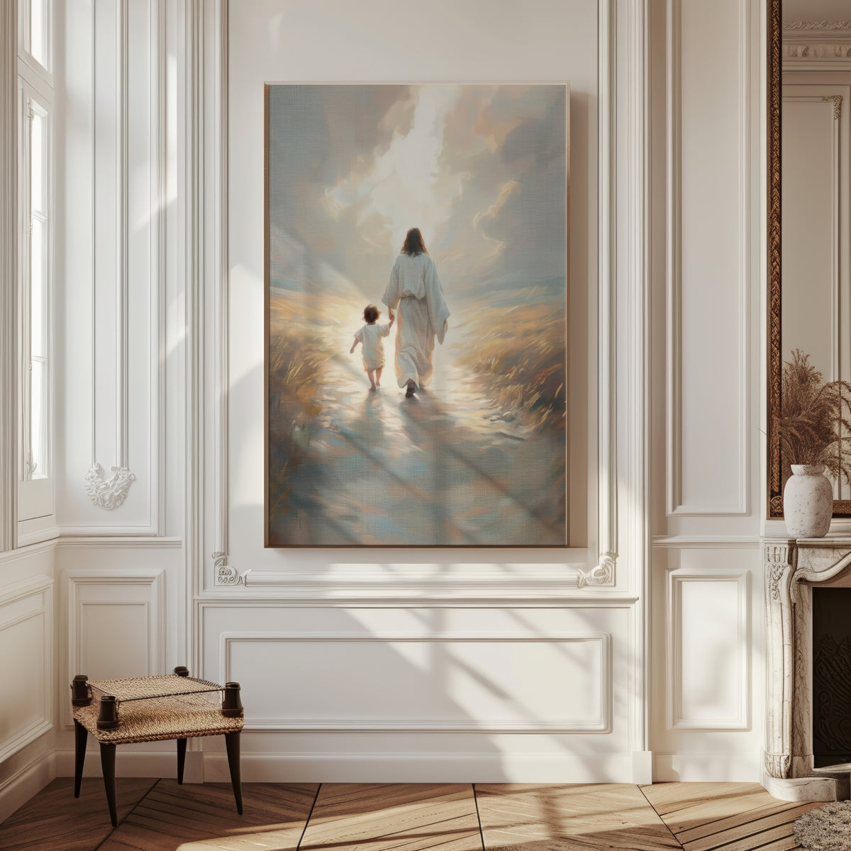 I'll Walk With You Jesus - Stretched Canvas