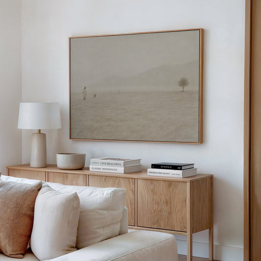 Jesús deja el 99 Vintage - Lienzo con marco flotante