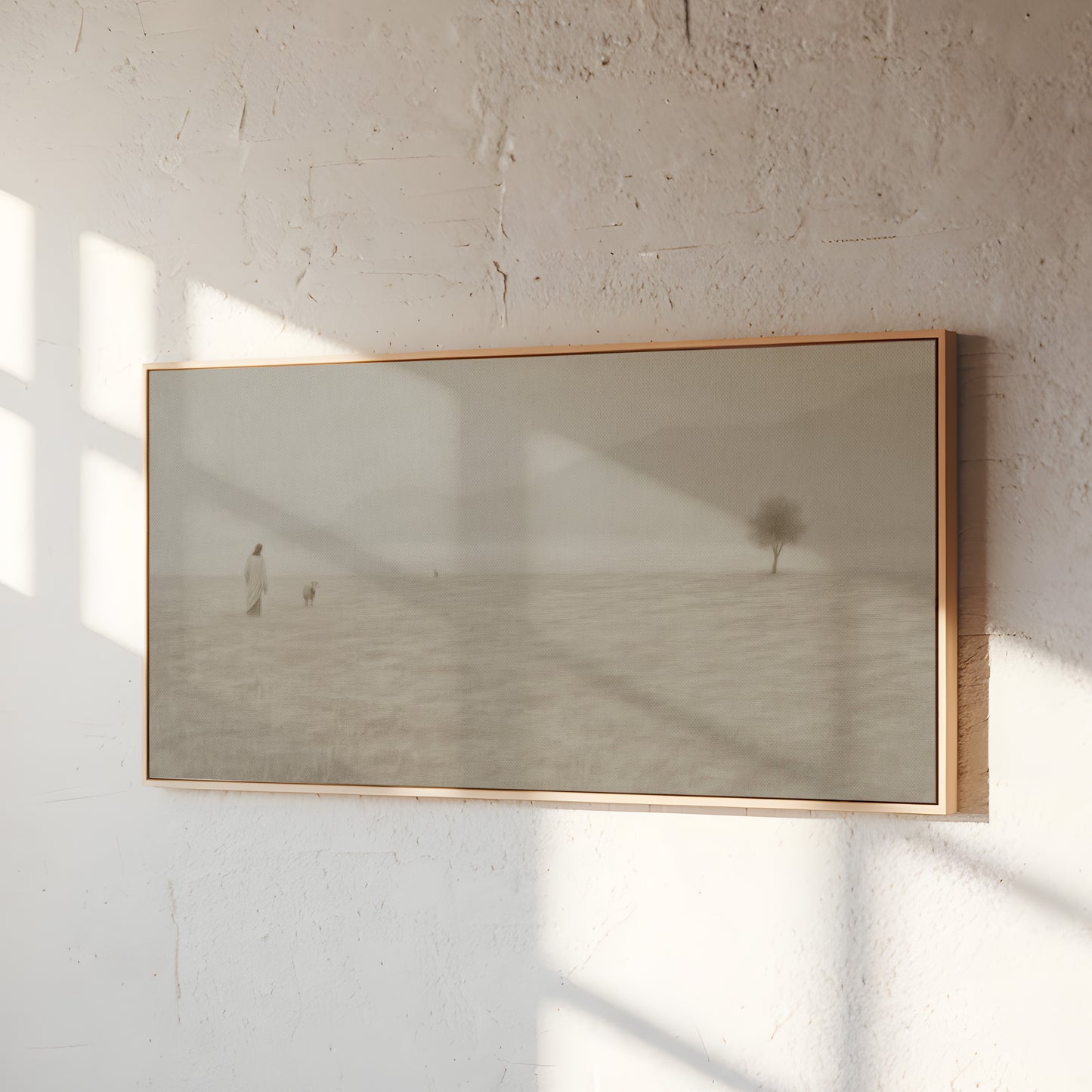 Jesus Leaves the 99 Vintage - Float Frame Canvas