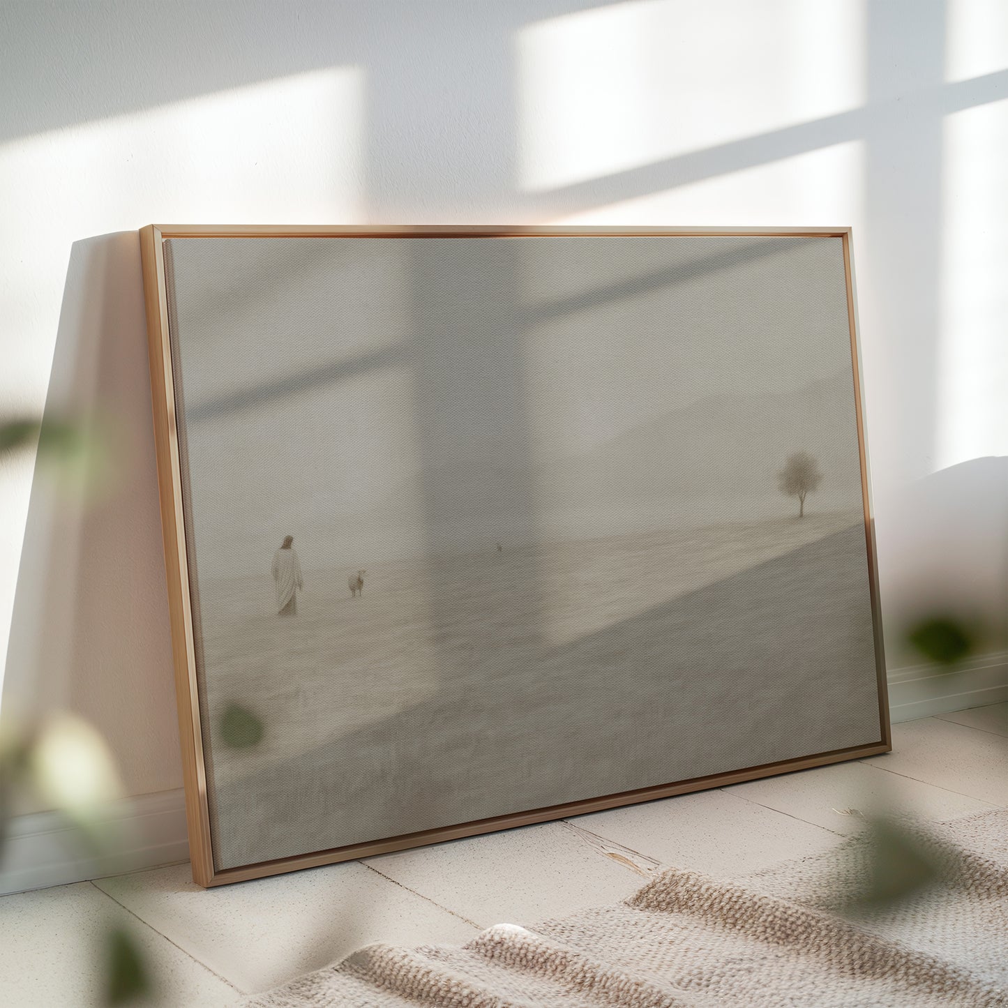 Jesus Leaves the 99 Vintage - Float Frame Canvas