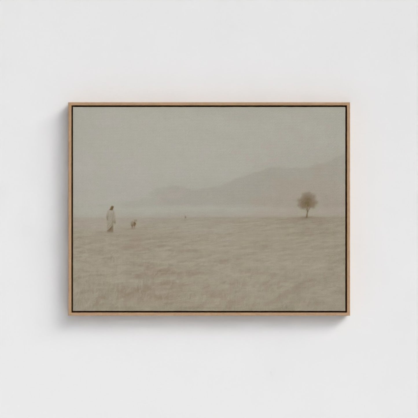 Jesus Leaves the 99 Vintage - Float Frame Canvas