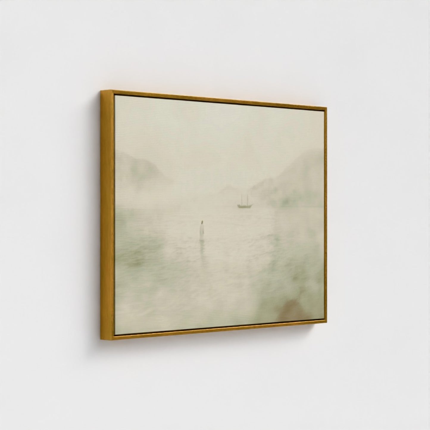 Jesus Walking on Water Vintage - Float Frame Canvas
