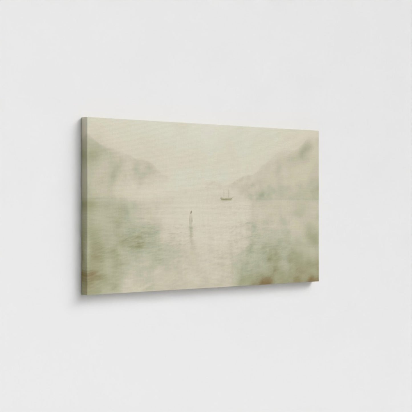 Jesus Walking on Water Vintage - Float Frame Canvas