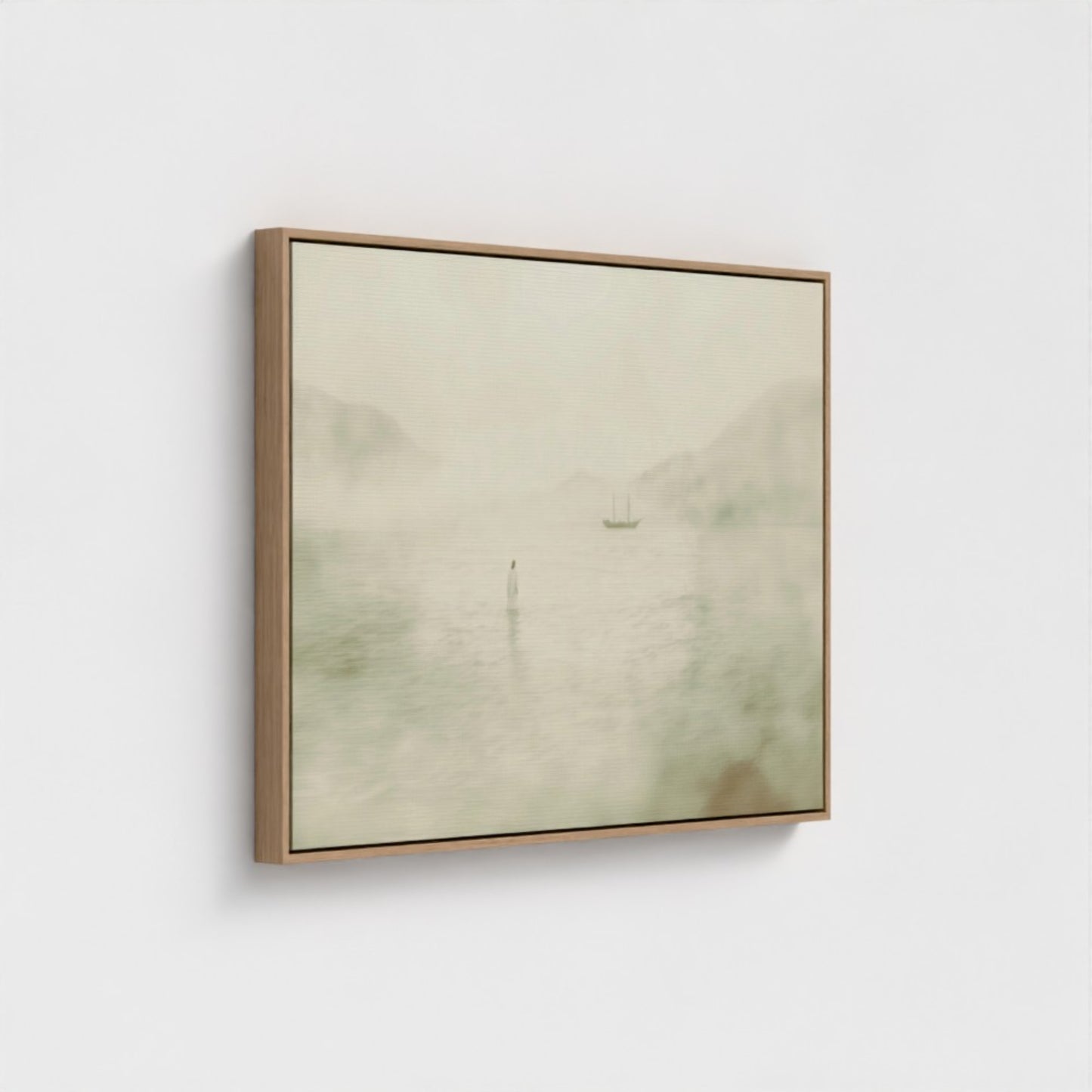 Jesus Walking on Water Vintage - Float Frame Canvas