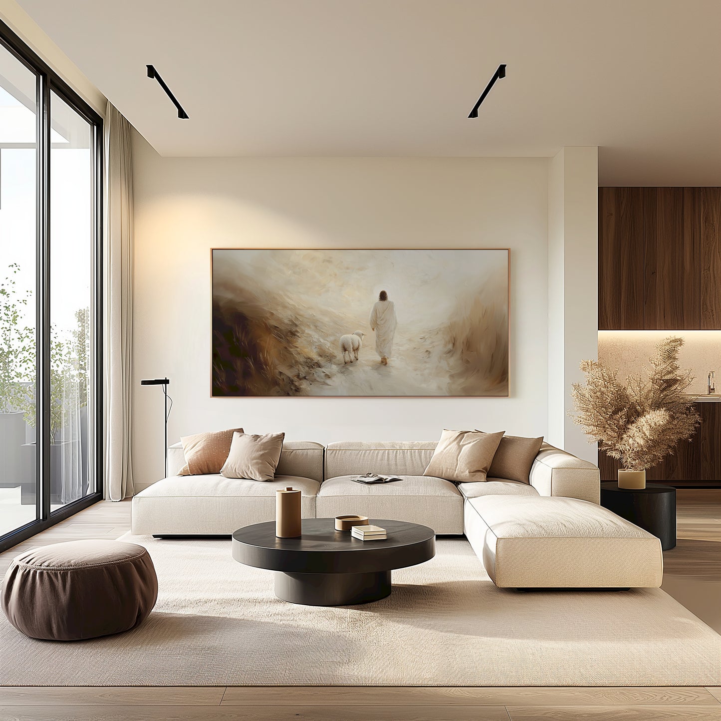 Jesus Wall Art - Lost Lamb – Minimalist Christian Artwork