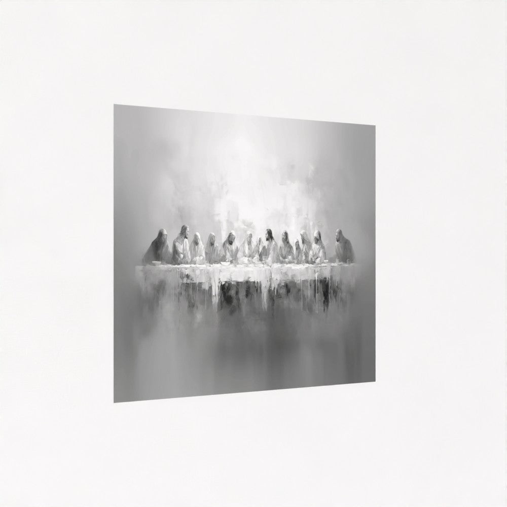 La última cena en blanco y negro - Impresión