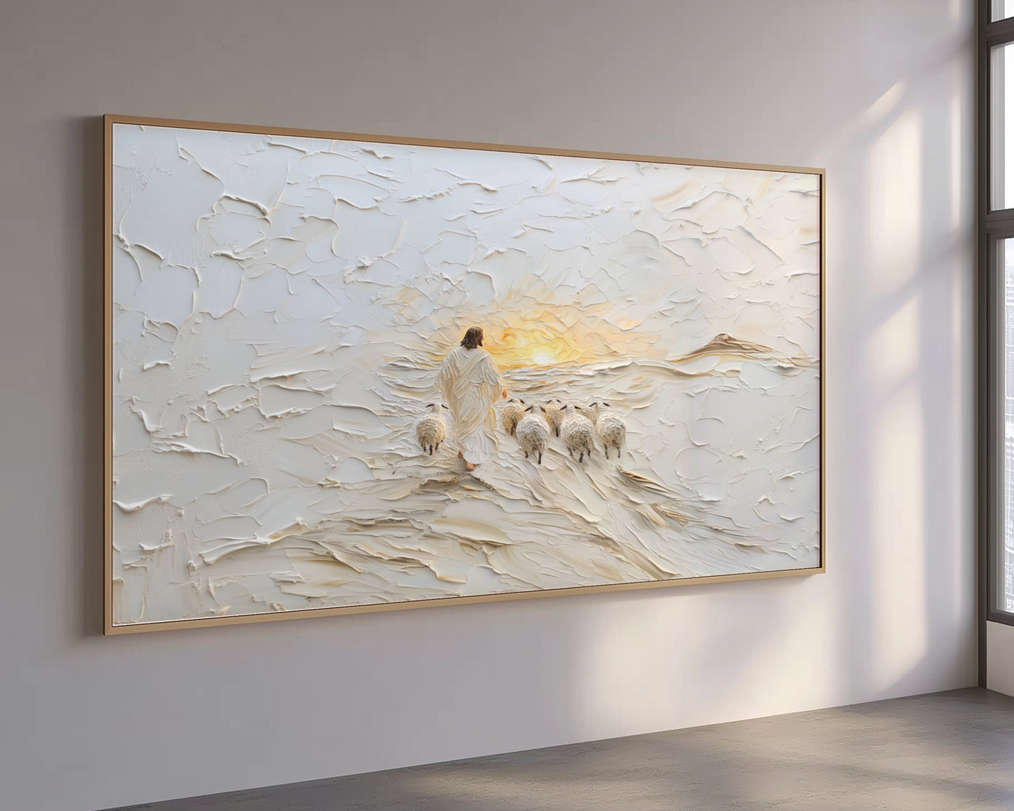 Good Shepherd Panoramic - Float Frame Canvas