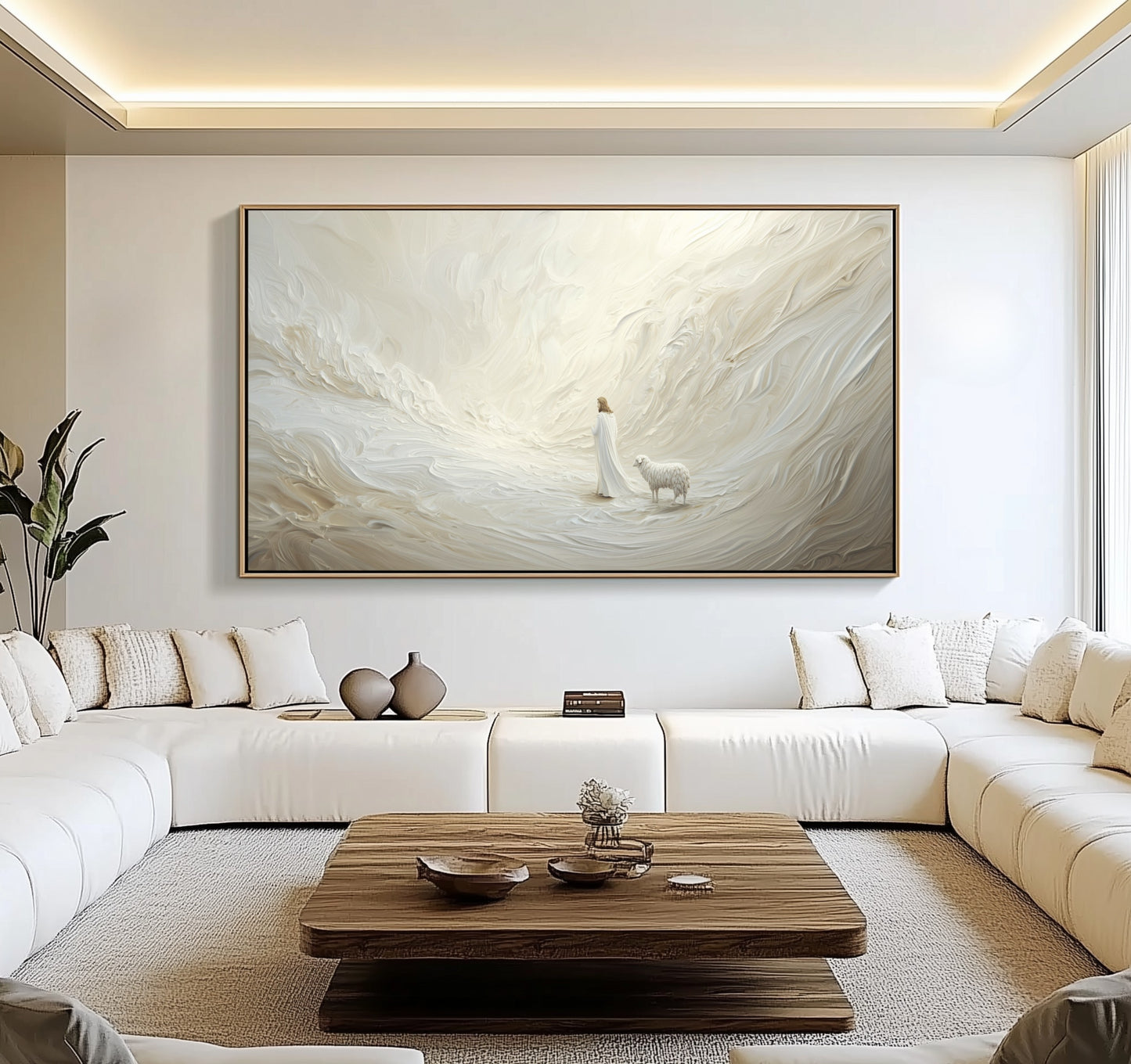 Parábola de la oveja perdida - Lienzo estirado