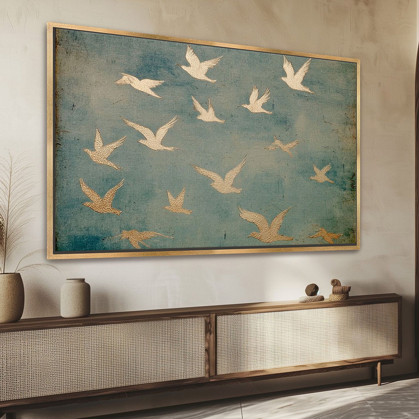 Under His Wings - Psalm 91 - Float Frame Canvas