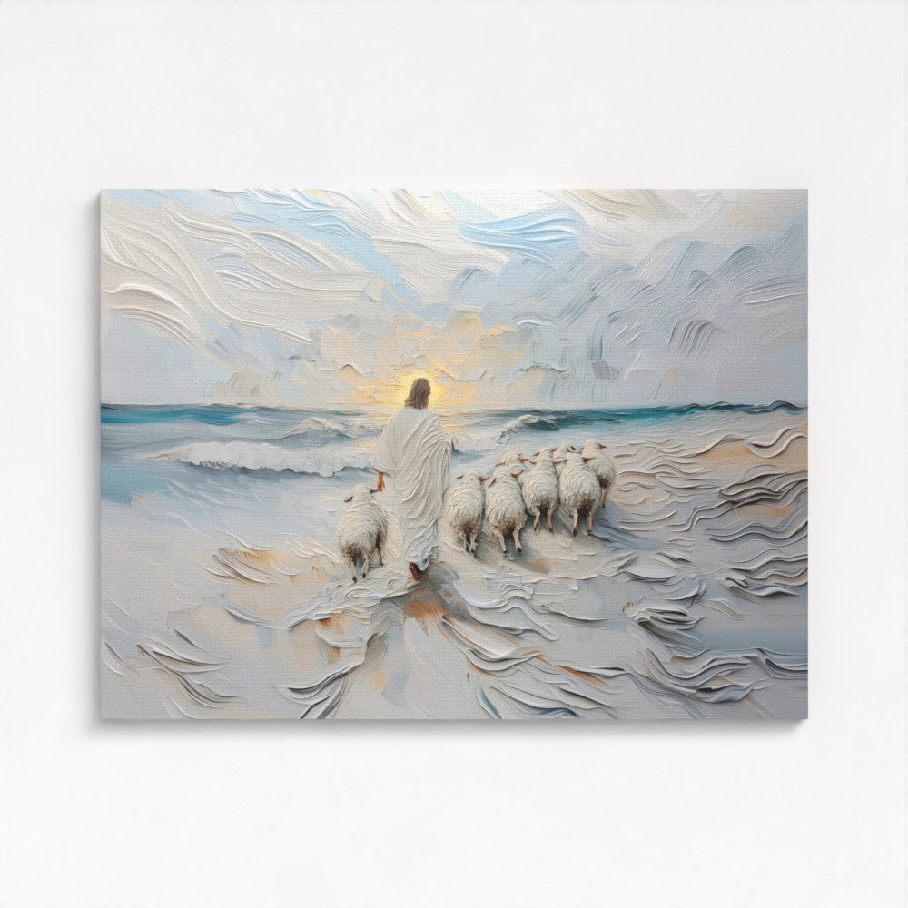 The Guiding Shepherd - Stretched Canvas