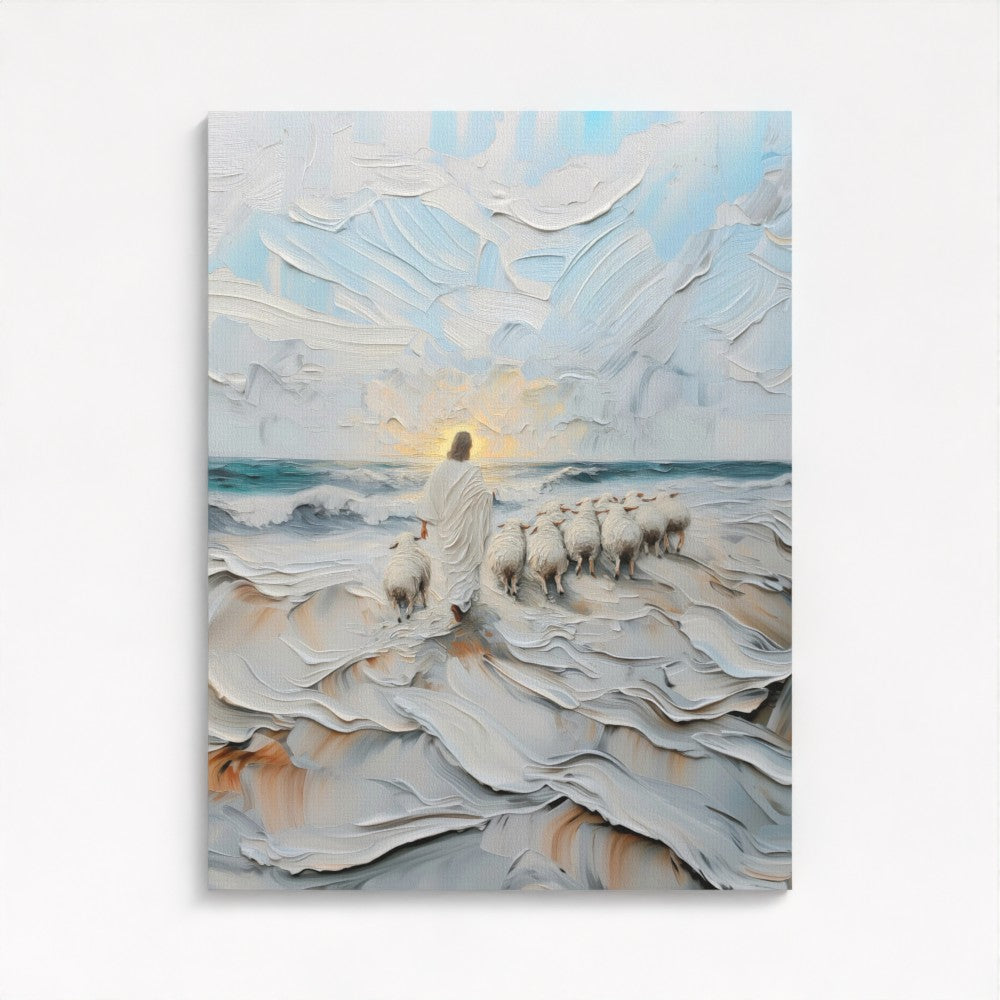 The Guiding Shepherd - Stretched Canvas