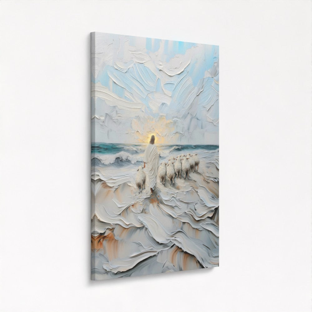 The Guiding Shepherd - Stretched Canvas