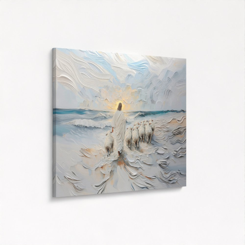 The Guiding Shepherd - Stretched Canvas