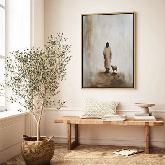 Jesus Leaves the 99 Vintage - Float Frame Canvas