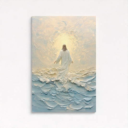 Caminando sobre el agua - Lienzo estirado