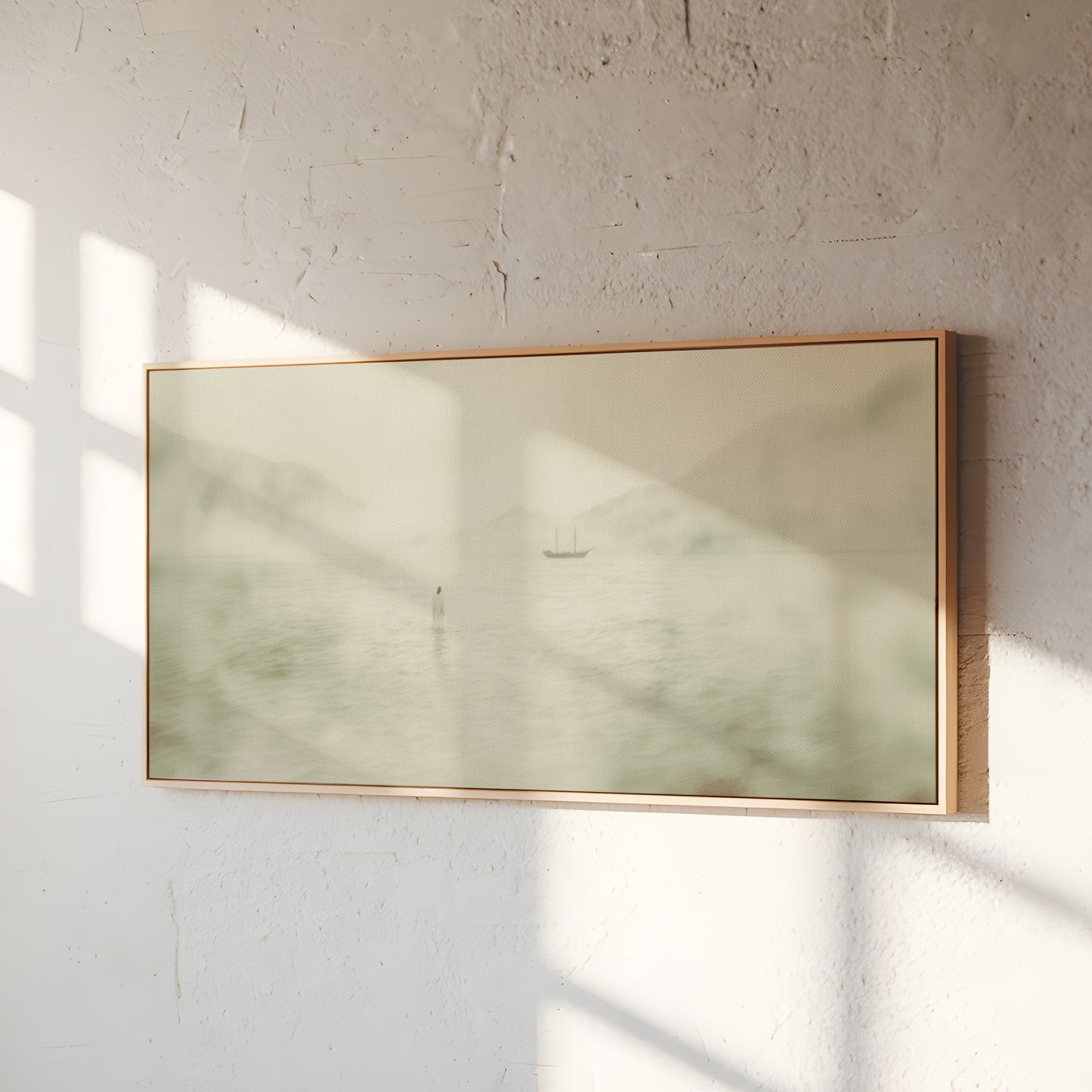 Jesus Walking on Water Vintage - Float Frame Canvas