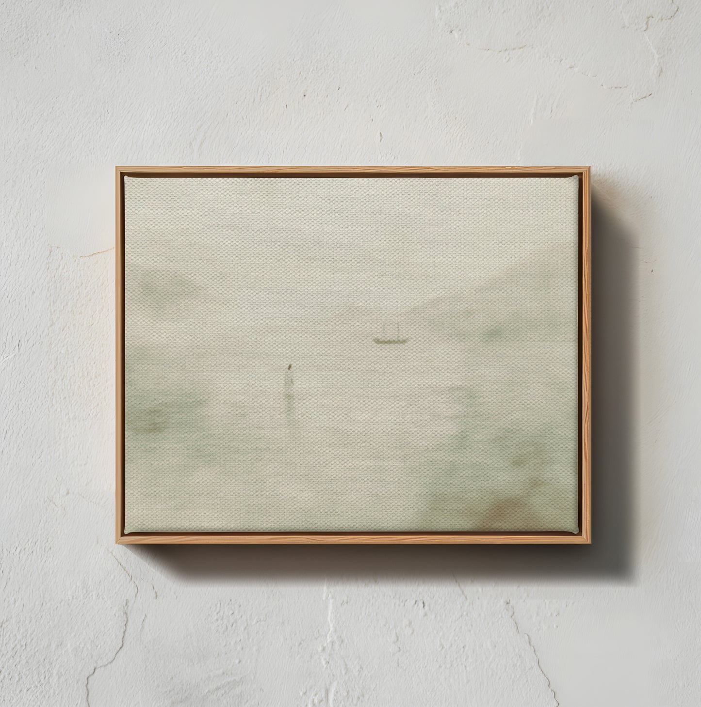 Jesus Walking on Water Vintage - Float Frame Canvas