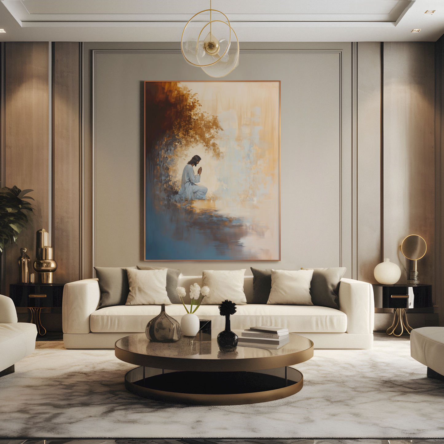 Praying Jesus - Garden of Gethsemane - Stretched Canvas