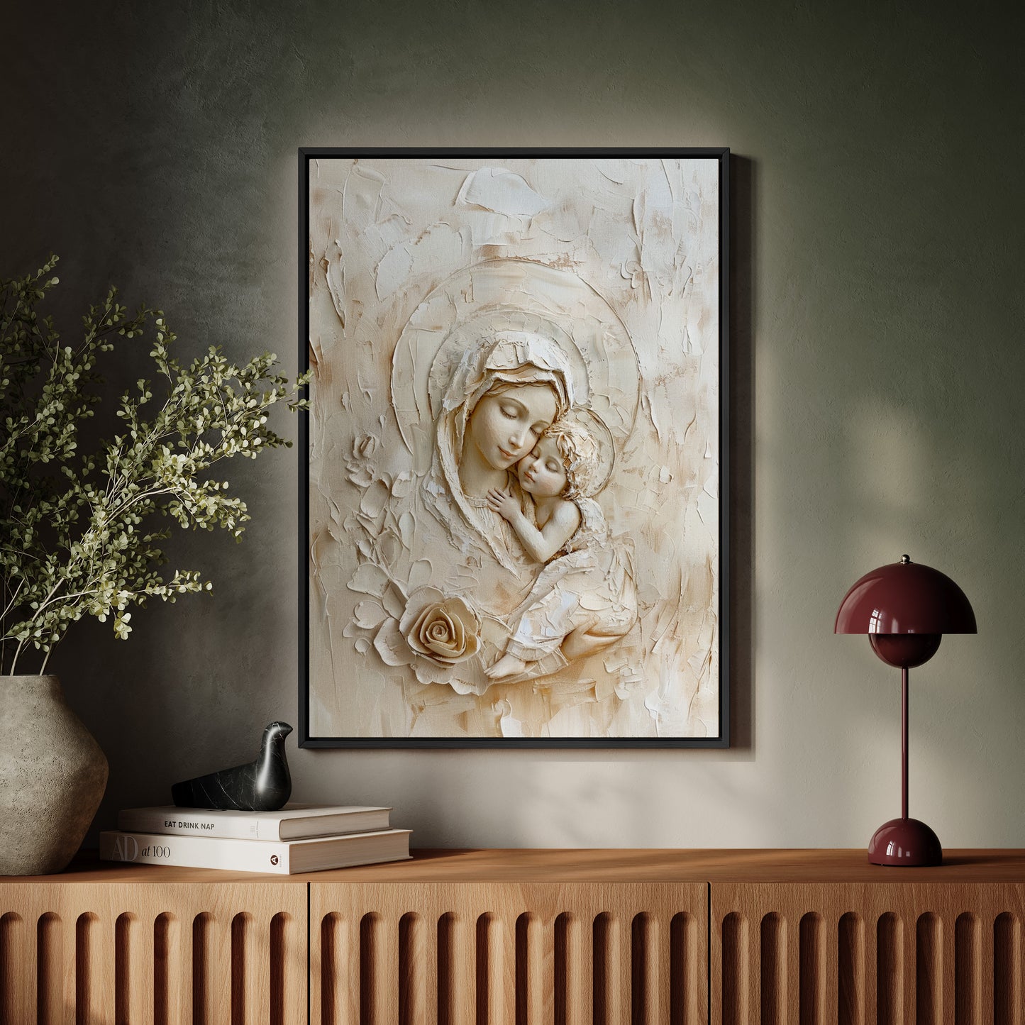 Blessed Virgin Mary - Mother of God- Float Frame Canvas
