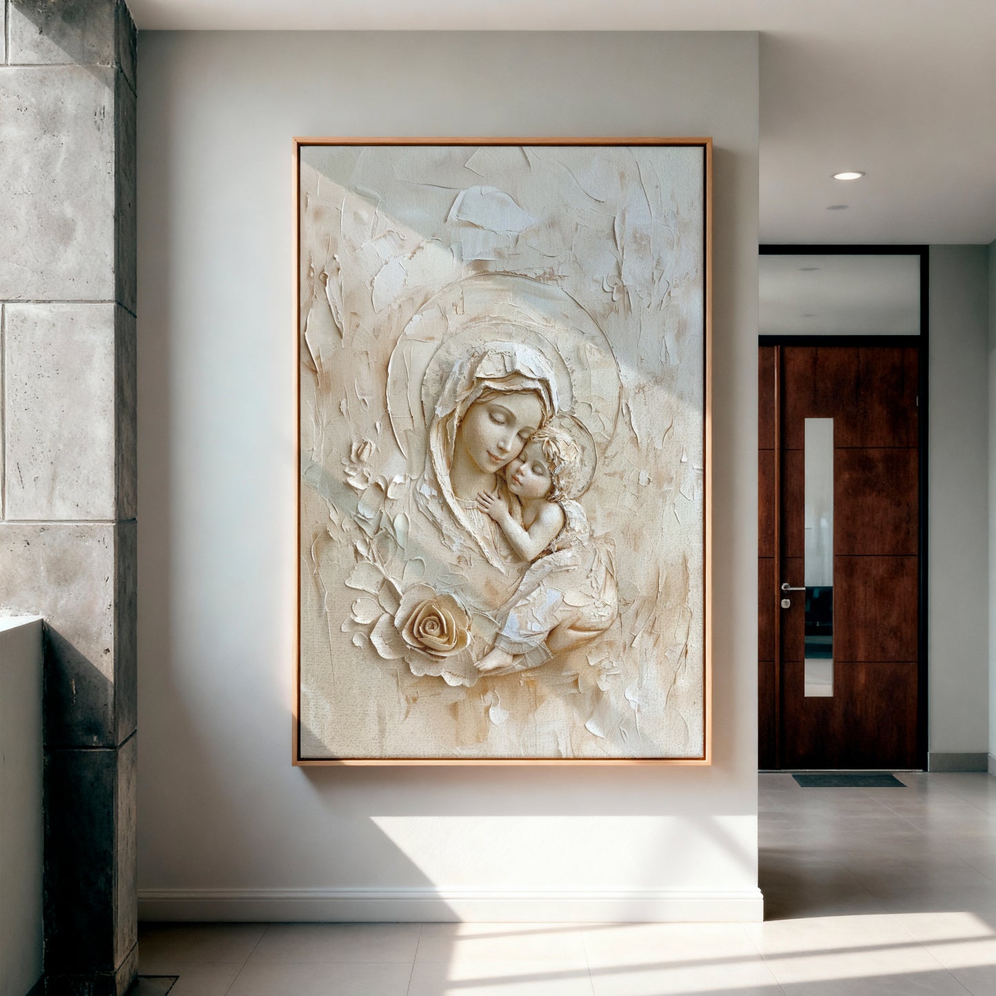 Blessed Virgin Mary - Mother of God- Float Frame Canvas