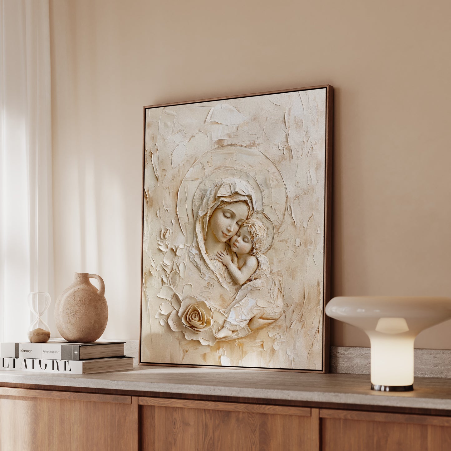 Blessed Virgin Mary - Mother of God- Float Frame Canvas