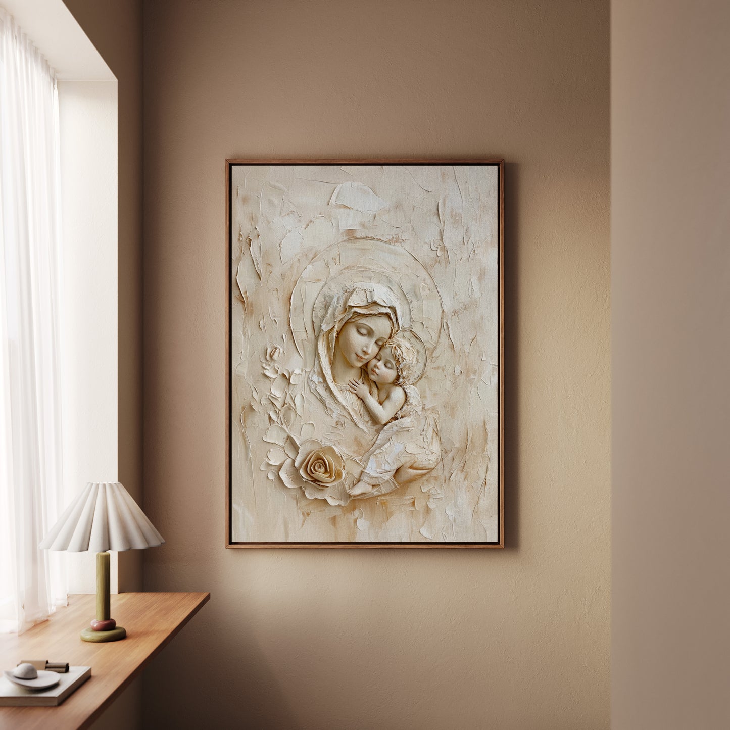 Blessed Virgin Mary - Mother of God- Float Frame Canvas