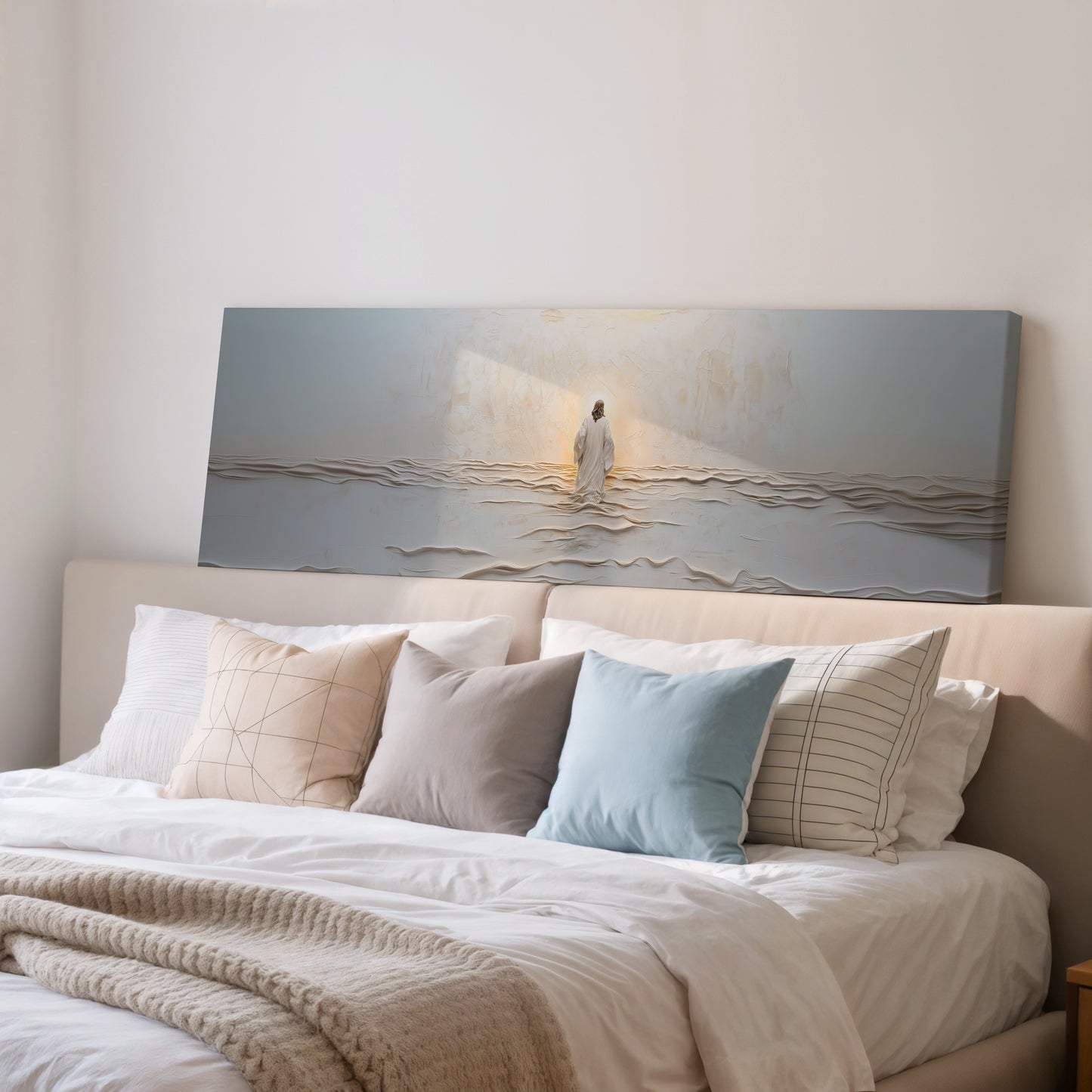 Jesús caminando sobre el agua - Lienzo estirado