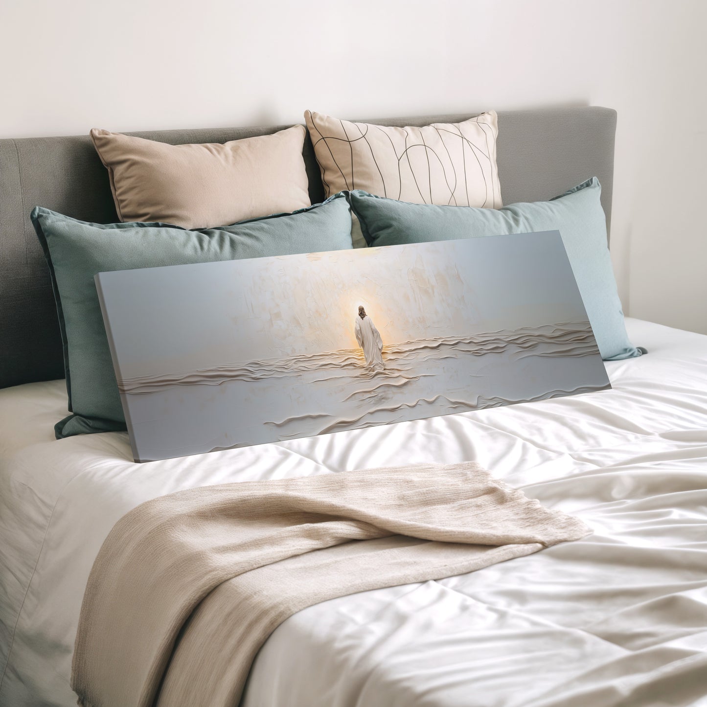 Jesús caminando sobre el agua - Lienzo estirado