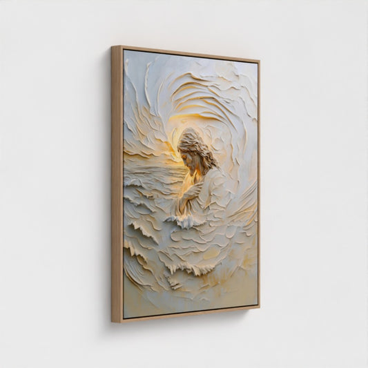 Faith over Fear Portrait - Float Frame Canvas