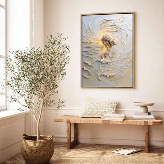 Faith over Fear Portrait - Float Frame Canvas