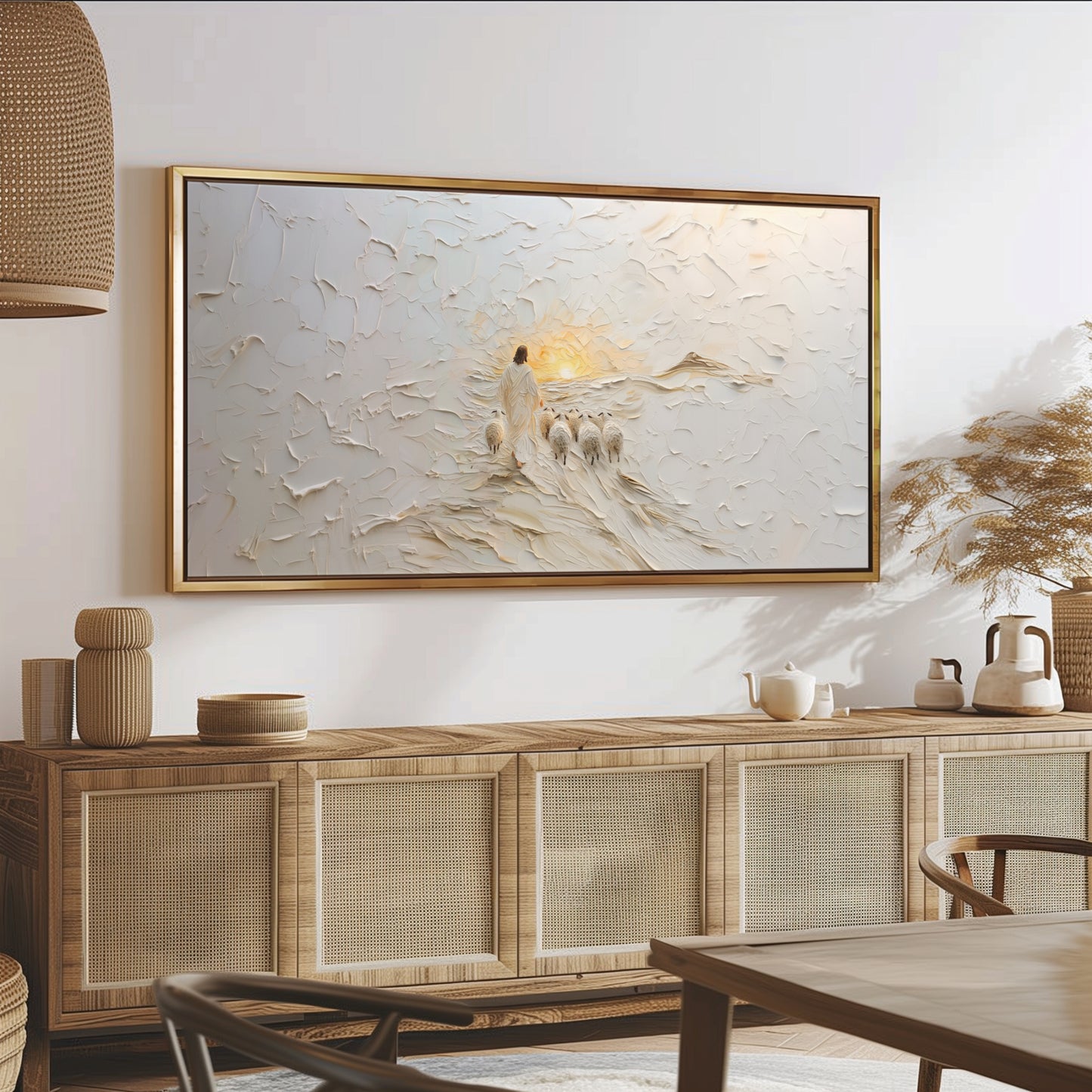 Good Shepherd Panoramic  - Float Frame Canvas