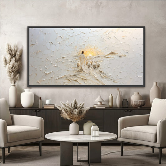 Good Shepherd Panoramic  - Float Frame Canvas