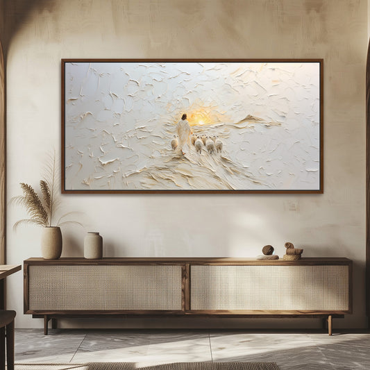 Good Shepherd Panoramic  - Float Frame Canvas