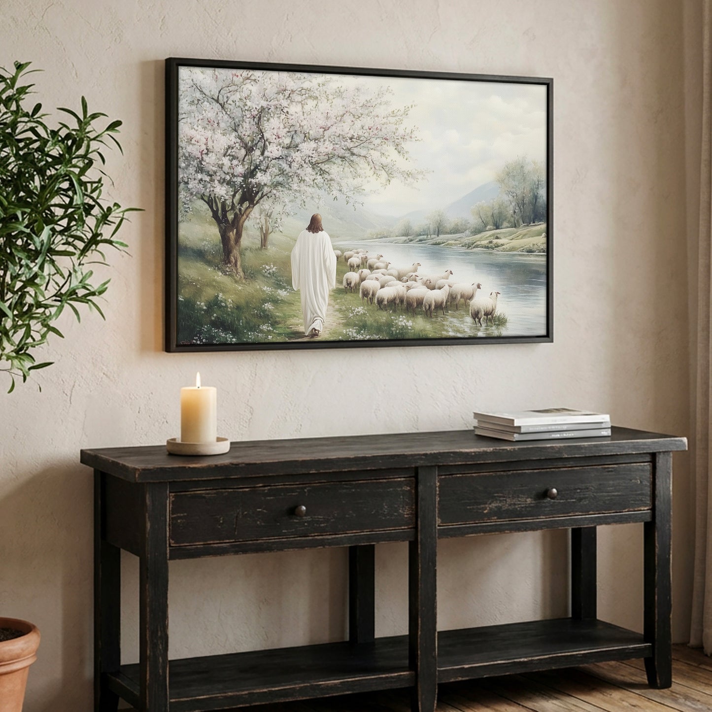 Psalm 23 - Float Frame Canvas